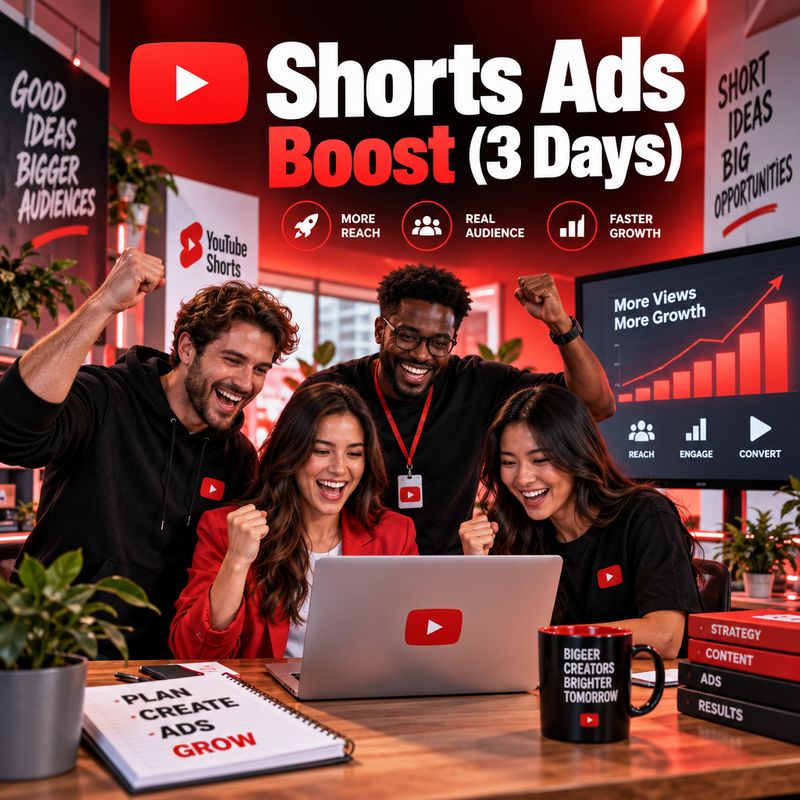 Shorts Ads — $10 Boost (3 Days)