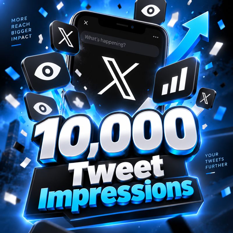 10,000 Tweet Impressions