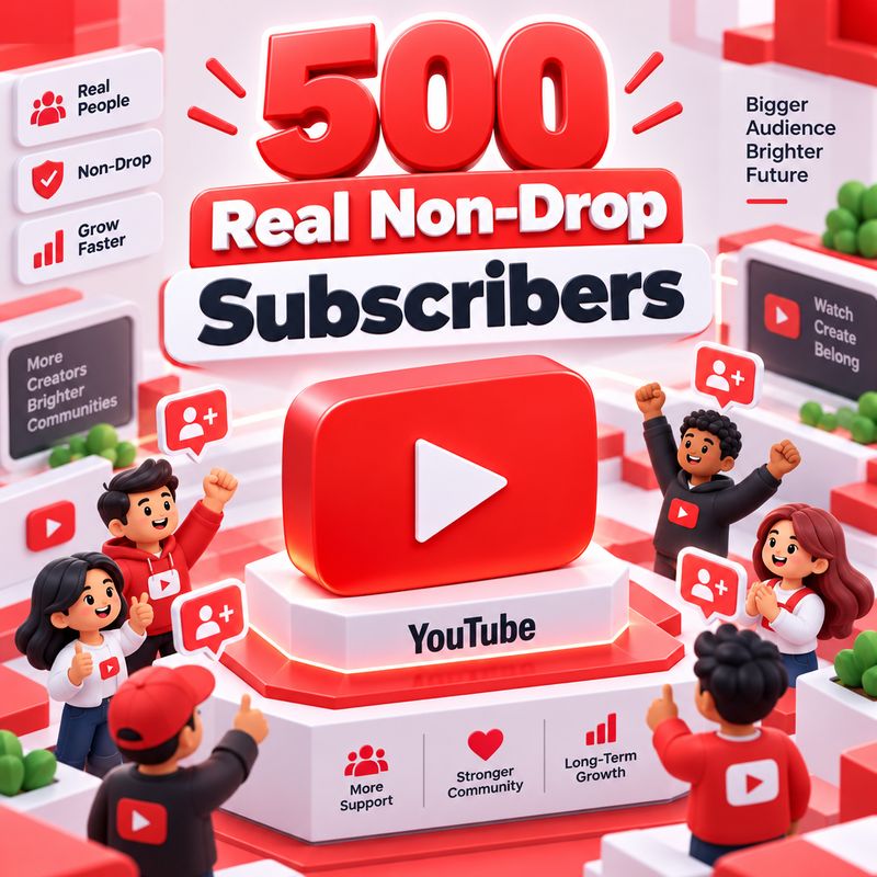 500 Real Non-Drop Subscribers