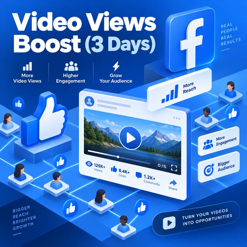 Video Views — $10 Boost (3 Days)