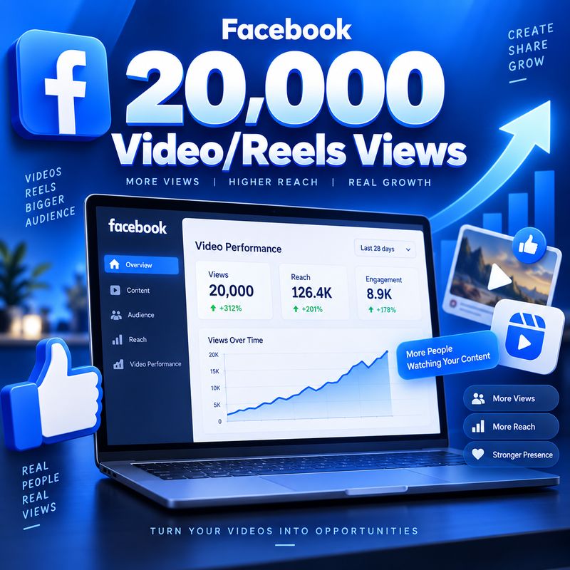 20,000 Video/Reels Views