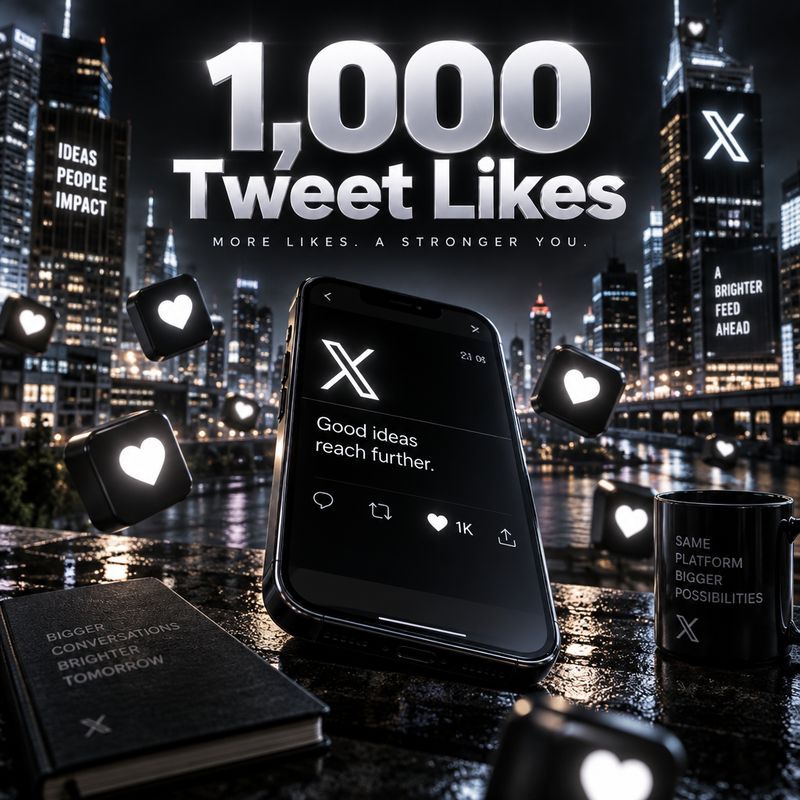 1,000 Tweet Likes