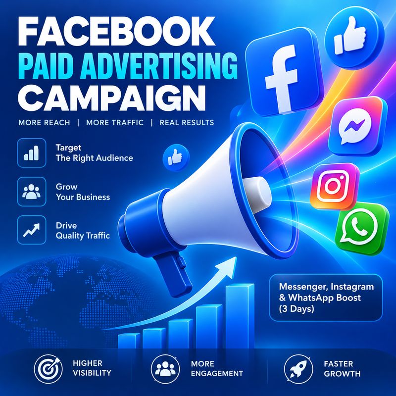 Messenger, Instagram & WhatsApp — $10 Boost (3 Days)