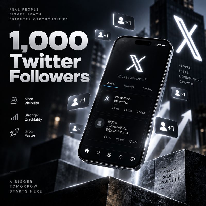 1,000 Twitter Followers