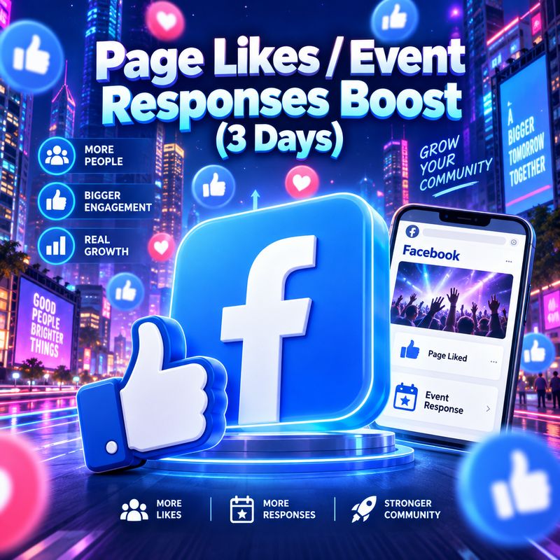 Page Likes / Event Responses — $10 Boost (3 Days)